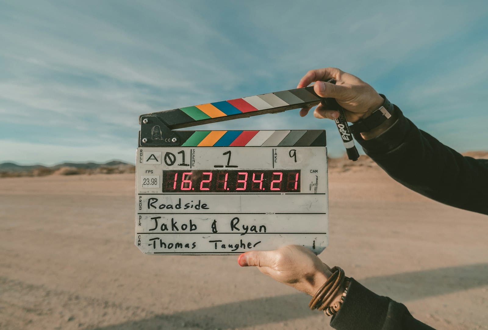Behind the scenes on a PeakLine film set